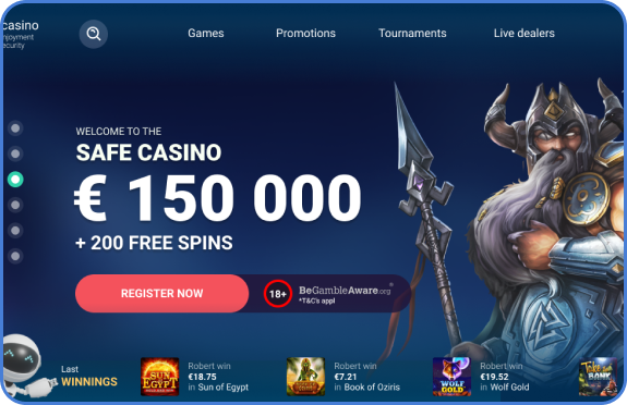 SafeCasino Online-Glücksspiel